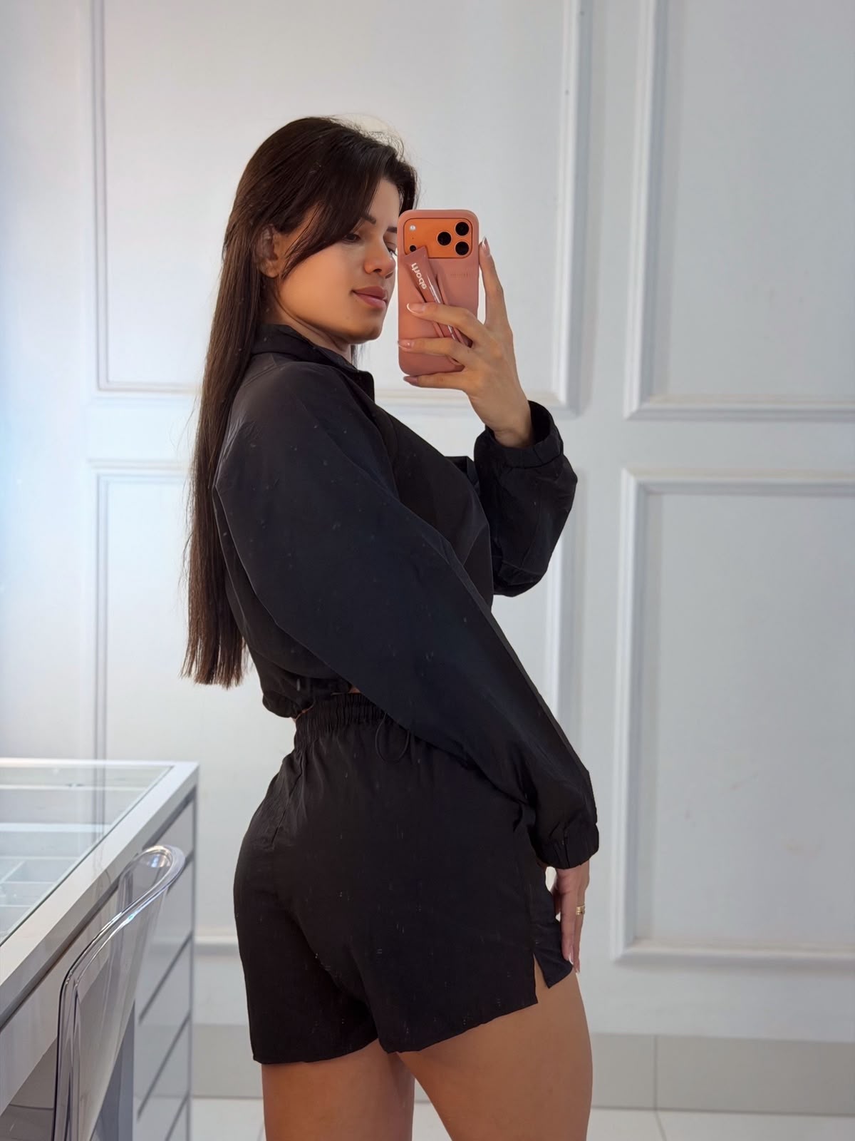 Conjunto Corta Vento Preto