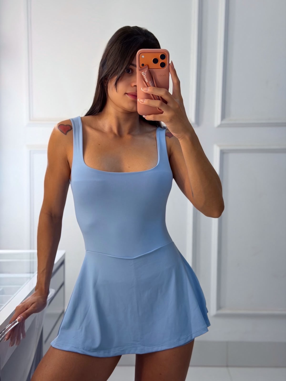Foto 5 de Macaquinho Saia Azul Claro